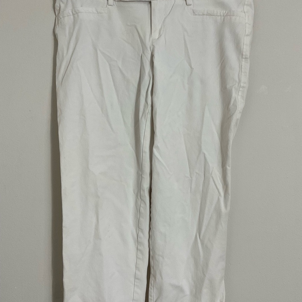 Lilly Pulitzer Women's Size 12 Stretch Pants Chino White - Picture 4 of 7